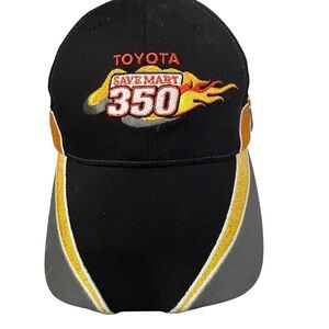 Toyota Savemart 350 Adjustable Infeon Raceway 2009 Black Orange Dad Grandpa Hat